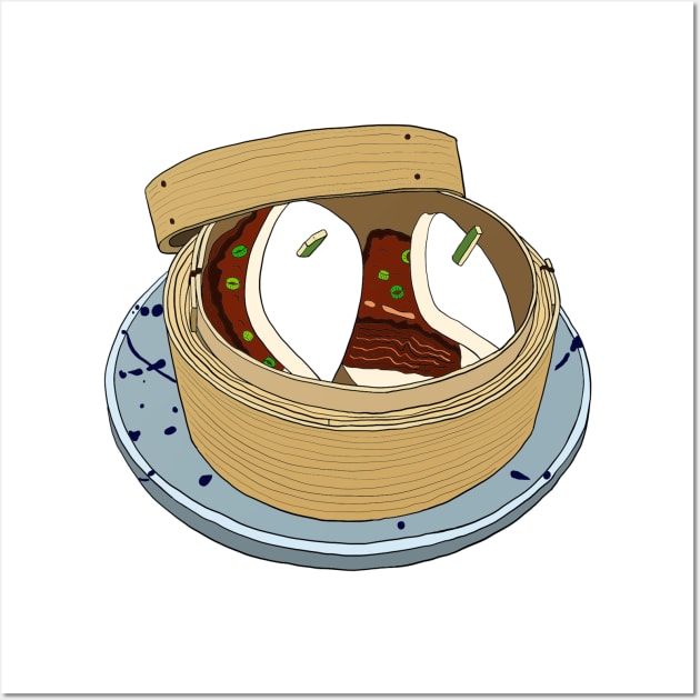 Yummy Pork Bun Wall Art by lamaisondulapino